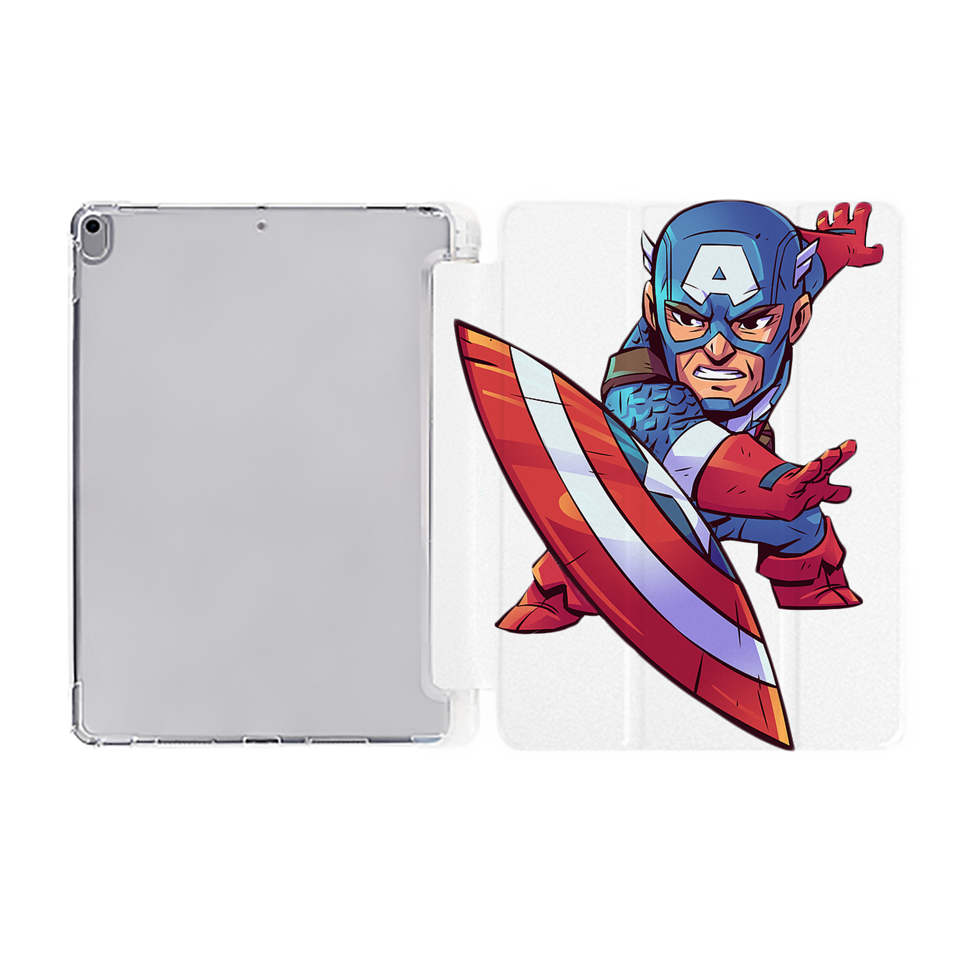 （画像用） アベンジャーズ The Avengers IPad ケース ペン収納付き 三つ折りスタンド PUレザー×シリコン 対応機種9.5/10.5/10.9インチ